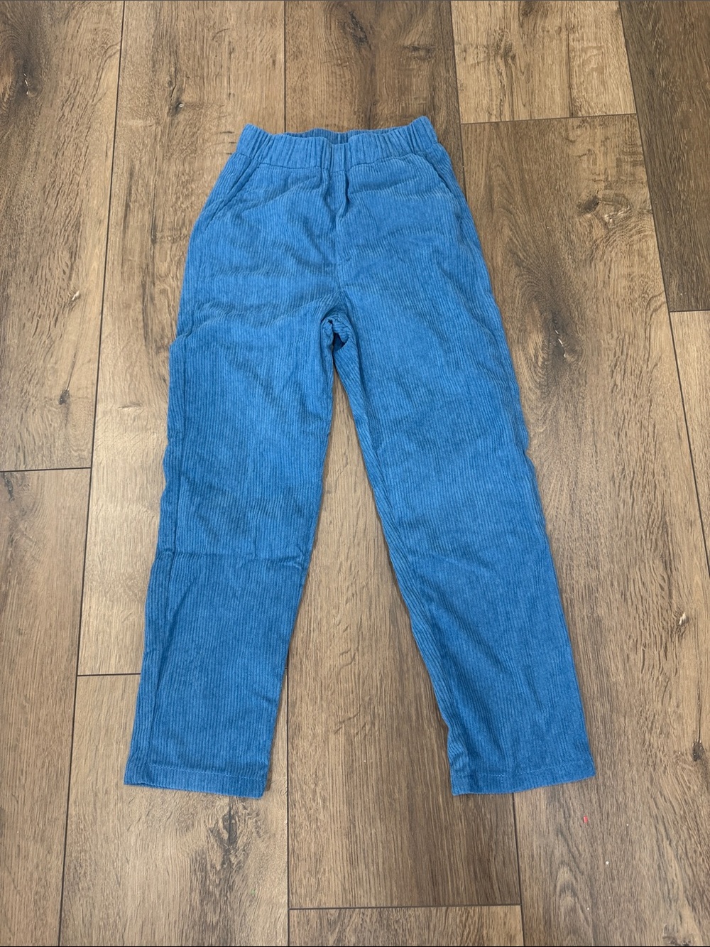 Blue Corduroy Straight Leg Pants for Boy
